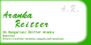 aranka reitter business card